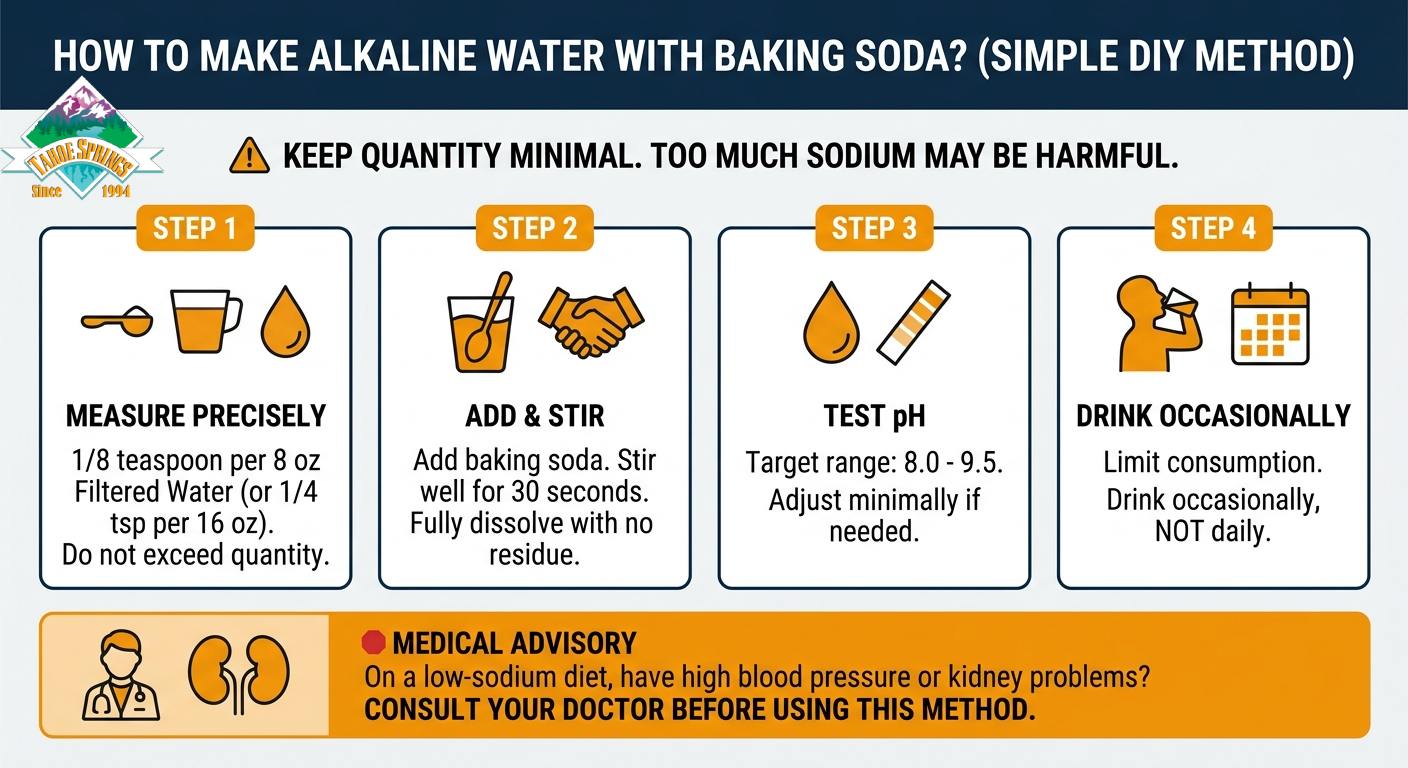 How to Make Alkaline Water with Baking Soda